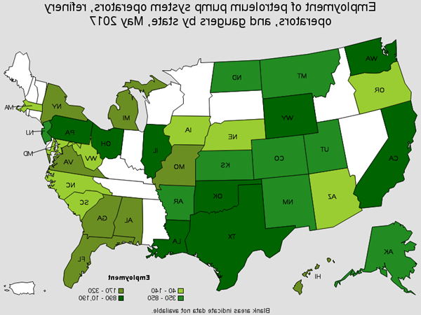 Employment of Petroleum Pump System Operators, Refinery Operators, and Gaugers